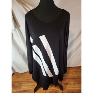 NWT Nor Denmark Black Size 54 Dolman Tunic Top